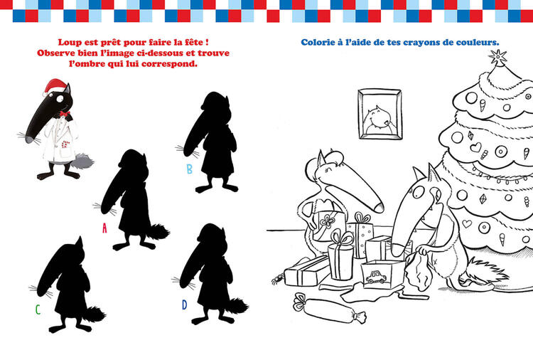 AUZOU | Mon cahier d'activités loup - Vive noël !