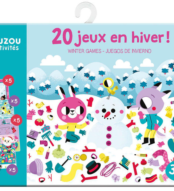 AUZOU | Ma pochette de jeux - 20 jeux en hiver !