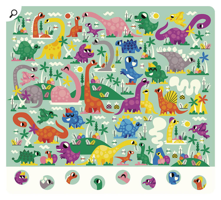 AUZOU | Ma pochette de jeux - 20 jeux dinosaures