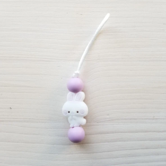CREATION JADE | Zip à fermeture éclair - Lapin mauve