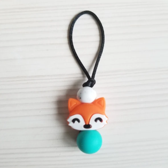 CREATION JADE | Zip à fermeture éclair - Renard orange