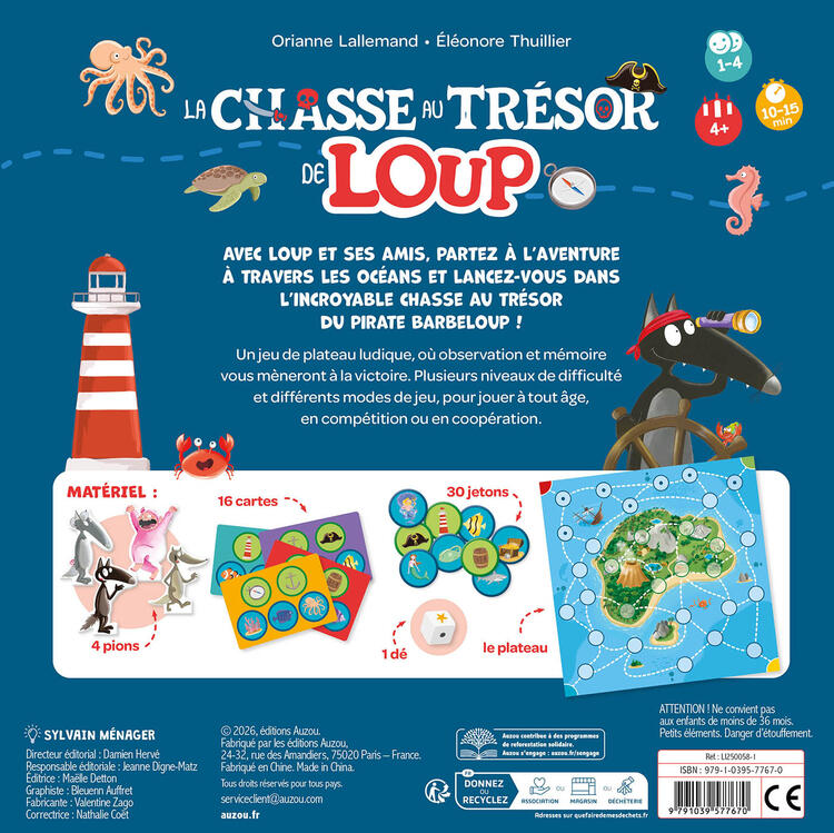 AUZOU | La chasse au trésor de loup