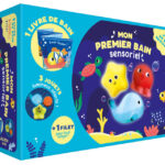 AUZOU | Mon premier livre de bain - Mon coffret de bain sensoriel - Pour un bain apaisant !