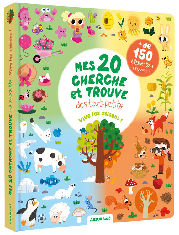 AUZOU | Cherche et trouve des tout-petits - Mes 20 cherche et trouve des tout-petits - Vive les saisons !