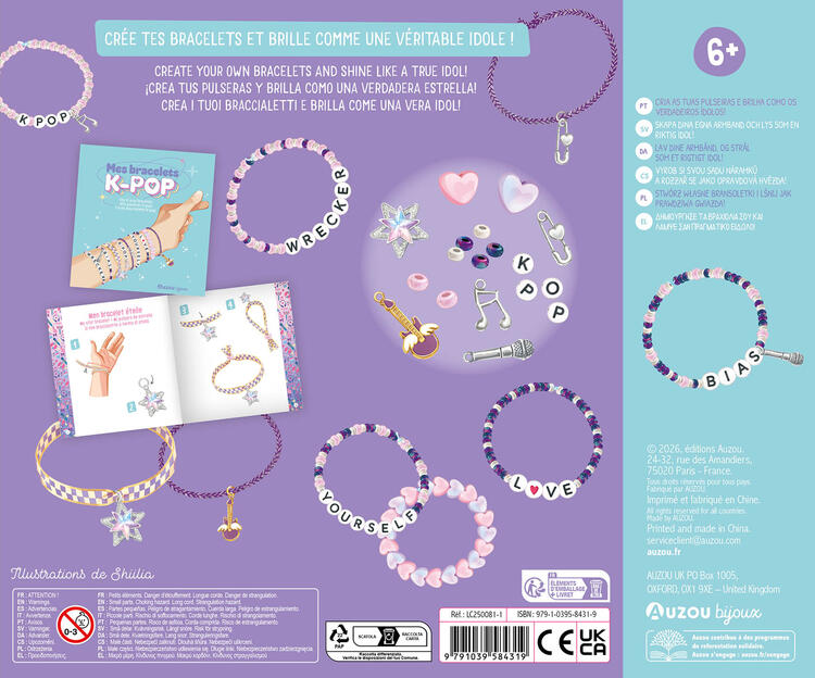 AUZOU | Ma boîte à bijoux - Mes bracelets k-pop
