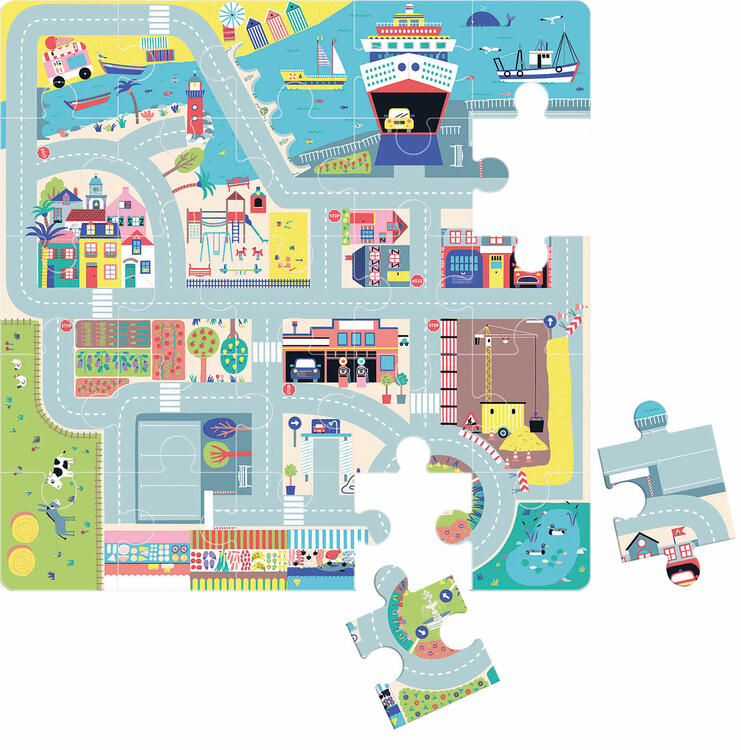 AUZOU | Mon circuit de voiture puzzle