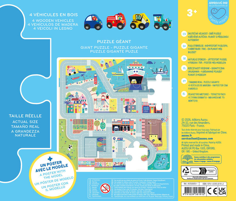 AUZOU | Mon circuit de voiture puzzle
