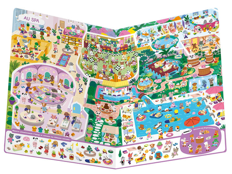 AUZOU | Cherche et trouve géant - Mini mondes cosy