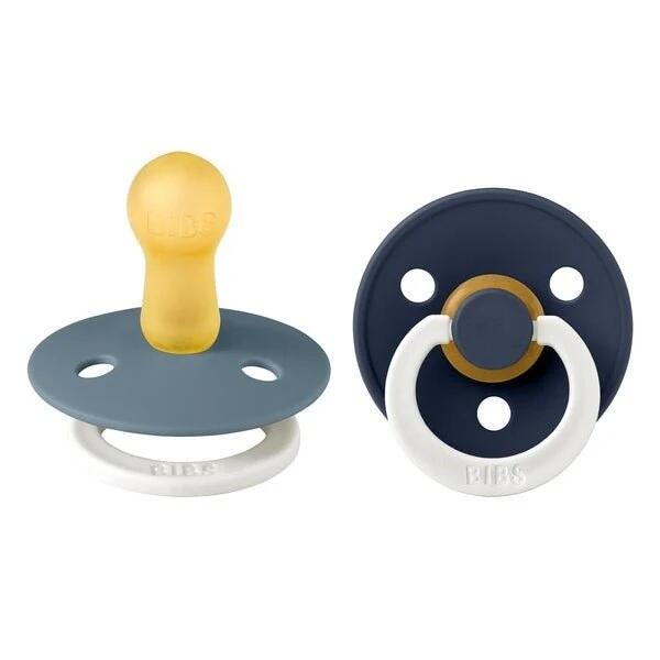 BIBS | Style Colour avec Tétine Ronde - Pretrol / Deep (size 1) GLOW