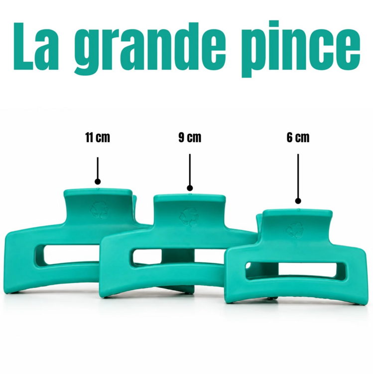 UNIQUE PLASTIQUE | Grande pince à cheveux 100% recyclé - Mauve berry