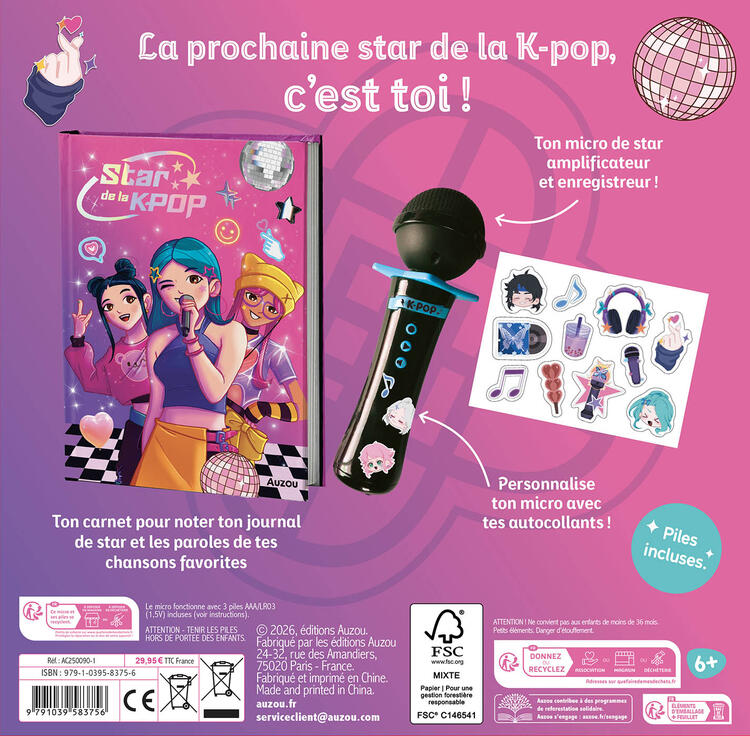 AUZOU | Mon coffret de star de la kpop !