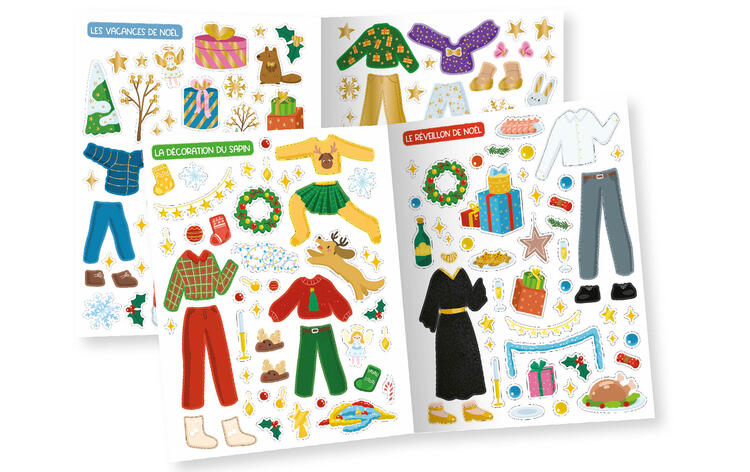 AUZOU | Mes 500 autocollants créatifs - Noël enchanté
