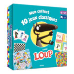 AUZOU | Grand jeu - Mon coffret 10 jeux classiques avec loup