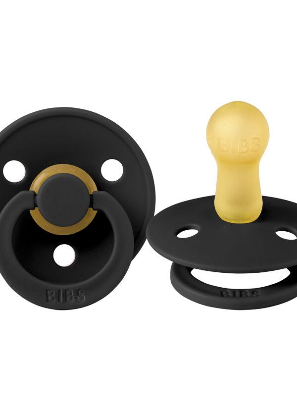 BIBS | Style Colour avec Tétine Ronde - Noir (size 1)
