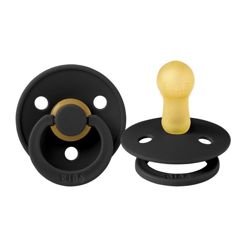BIBS | Style Colour avec Tétine Ronde - Noir (size 1)